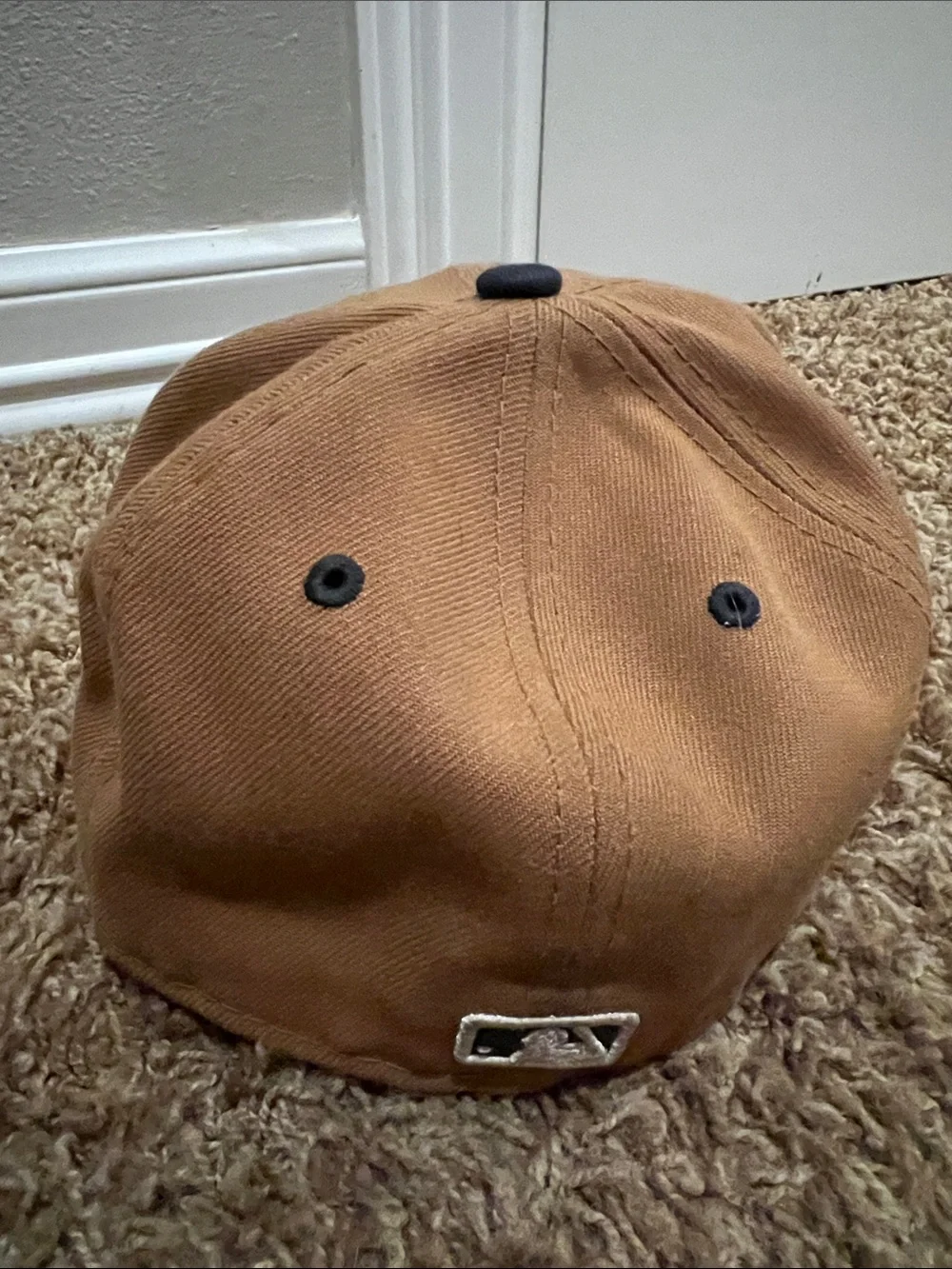 Seattle Mariners New Era 59Fifty Two-Tone Logo Baseball Cap - Brown/Black